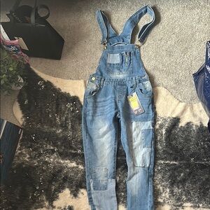 Blue Denim Overalls Brand New Juniors